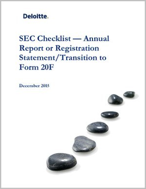 Checklist for Quarterly Report on SEC Form 10-Q 